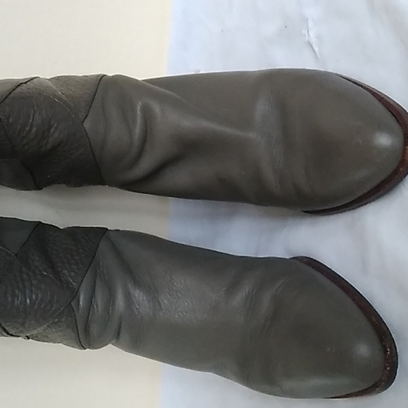 Elda Boutique Gray Boots Size 37 1/2 - Picture 4 of 17